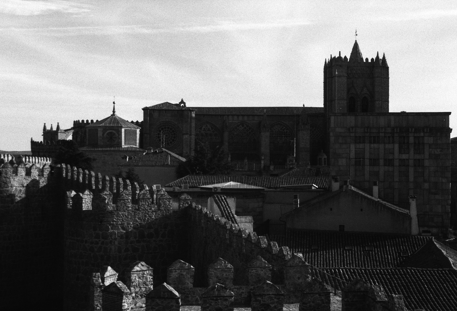  North view of the cathedral in Ávila, Spain (c) pmartinasi