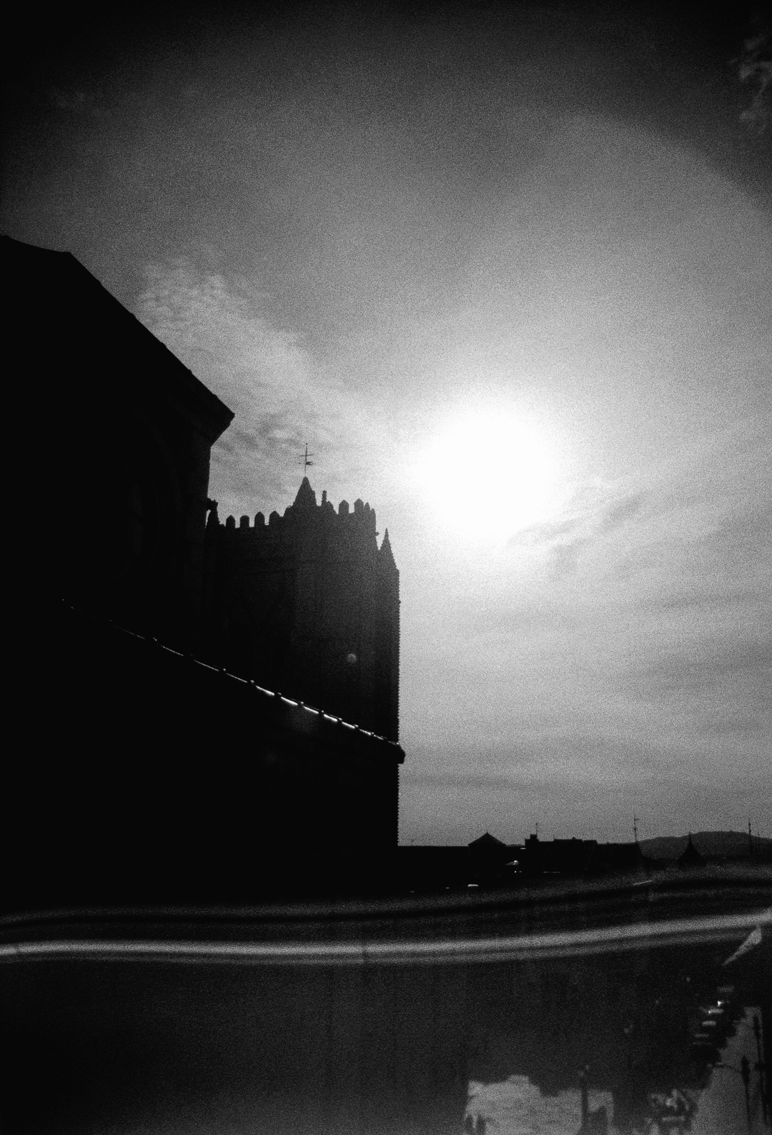  View of the belfry of the cathedral, Ávila, Spain (c) pmartinasi