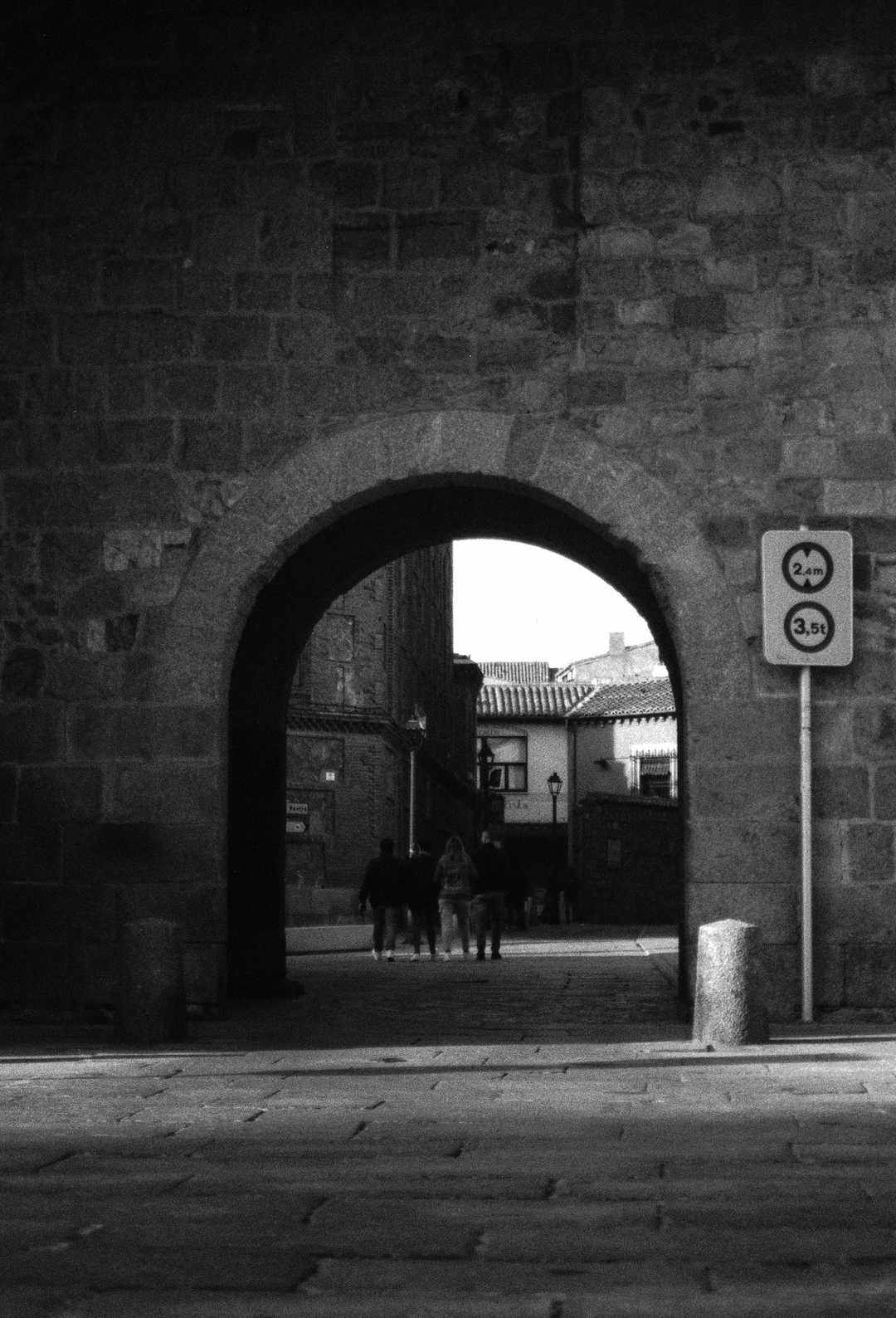  Puerta del Rastro, also known as Puerta de la Estrella or Puerta del Grajal, is one of the most modern gates in the rampart wall. Avila, Spain. (c) pmartinasi