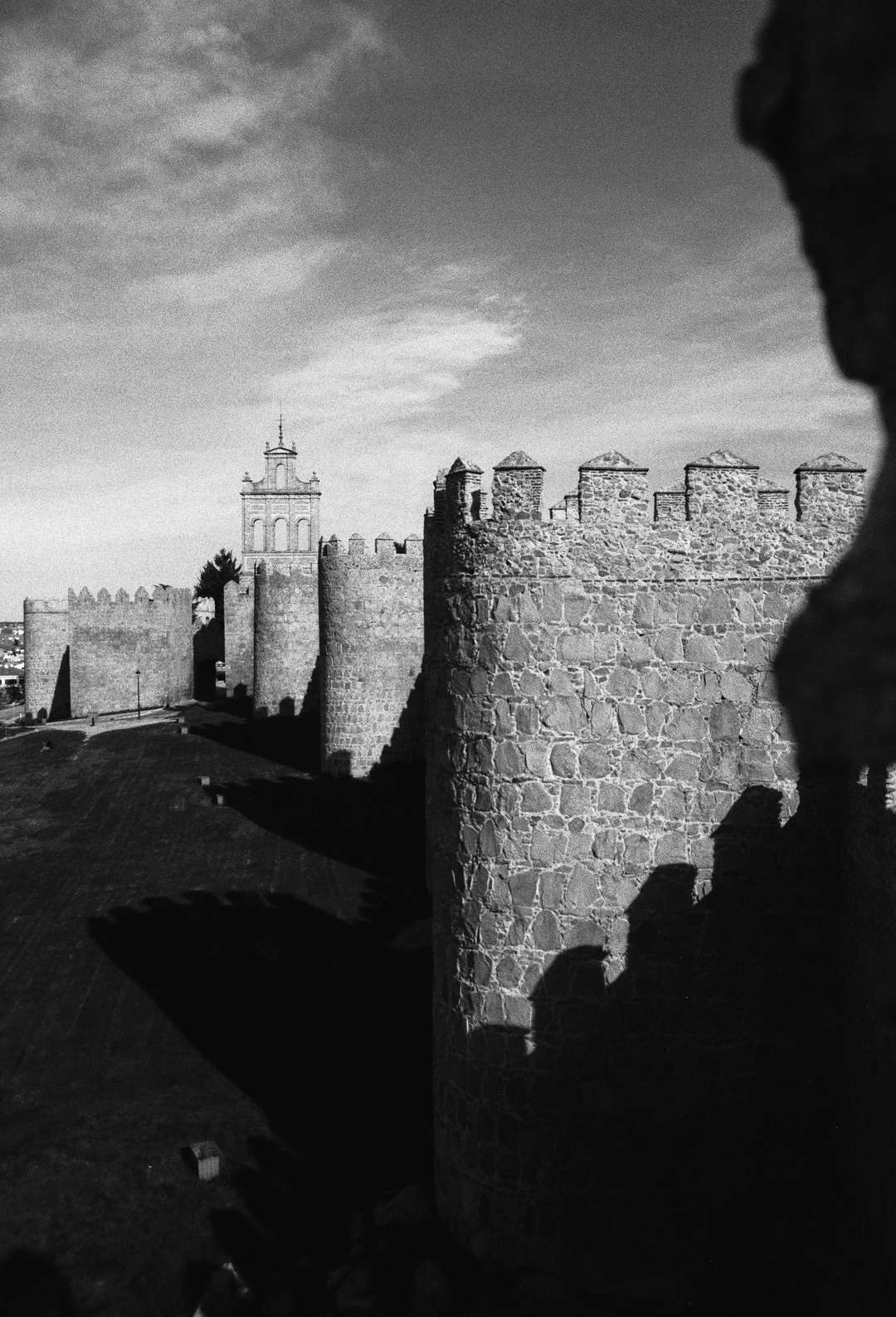  North side of the rampart wall of Avila, Spain, viewed from its top (c) pmartinasi