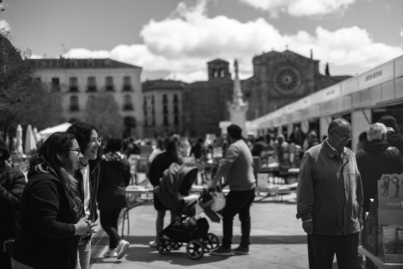 Image taken at the book fair of Avila, during the Street Photography Workshop organized by the Photographic Association of Avila on April 26, 2025 with the collaboration of the AAVV Zona Norte "El Seminario" and taught by Javi Calvo. (c) pmartinasi