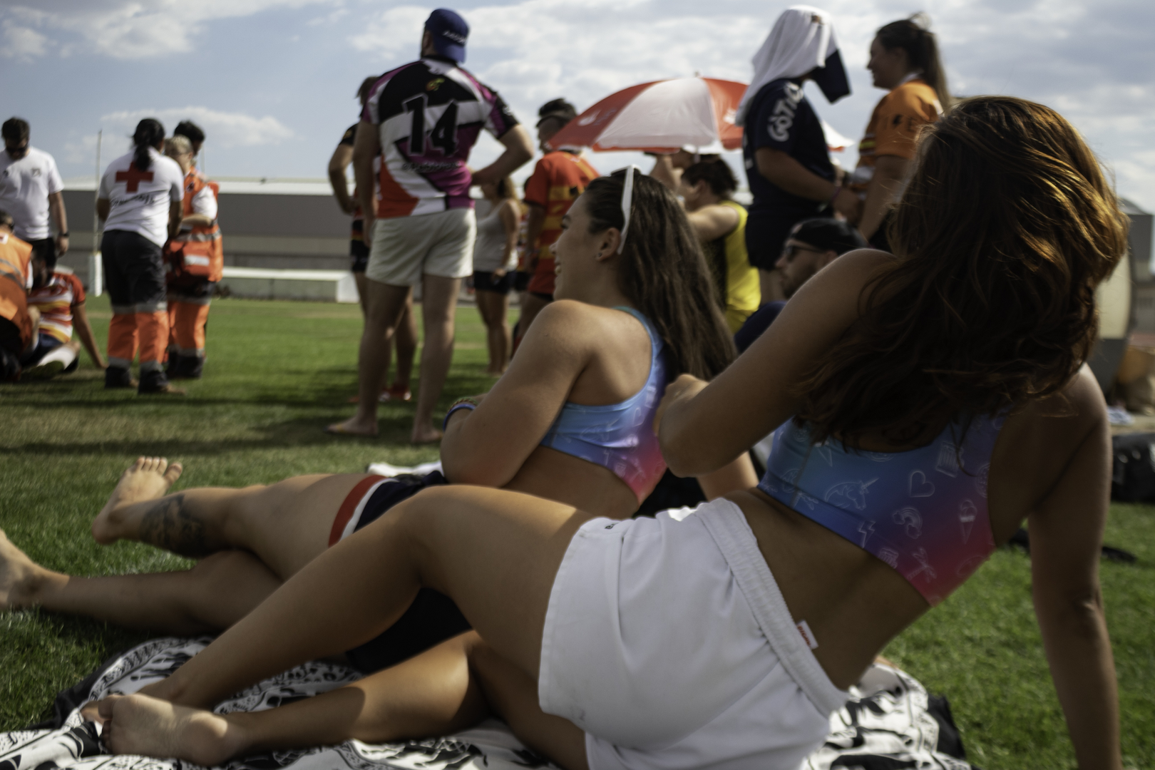 Rugby player girls at a rugby seven series (c) pmartinasi