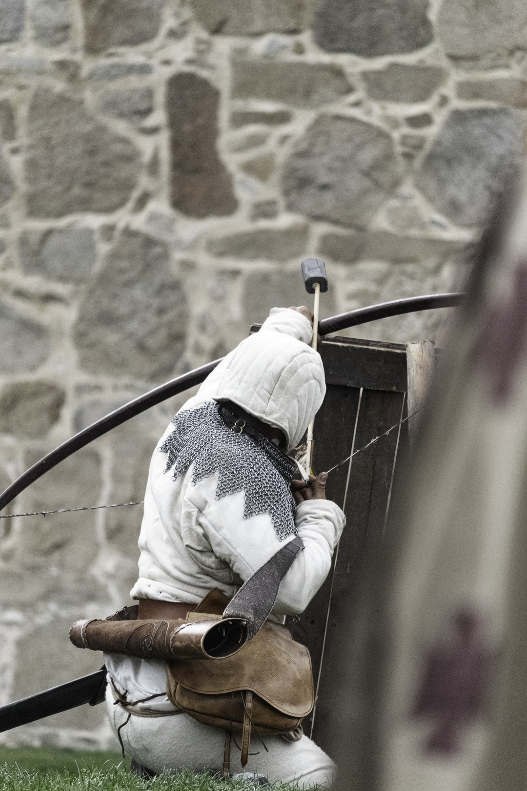  The king about to storm the wall at the Reenact Rampart Assault at Ávila's Historic Market and Fair. Taken in September 2025. (c) pmartinasi