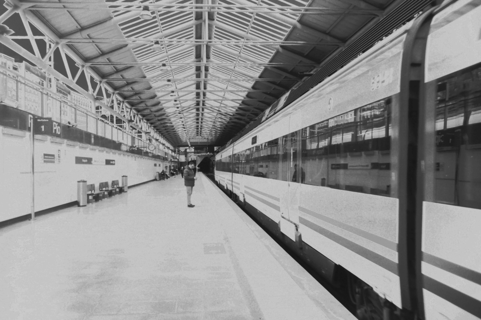 Train arriving at one of the commuter platform of the Principe Pio's railway station (c) pmartinasi
