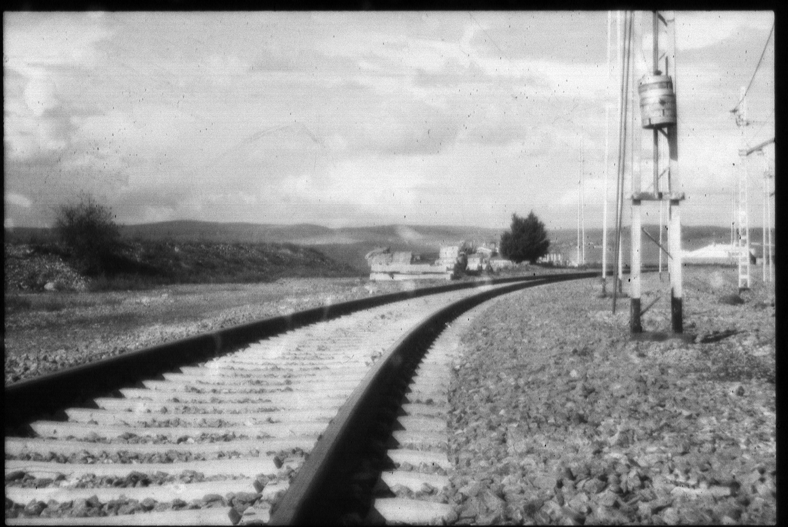 Railway track in black and white (c) pmartinasi
