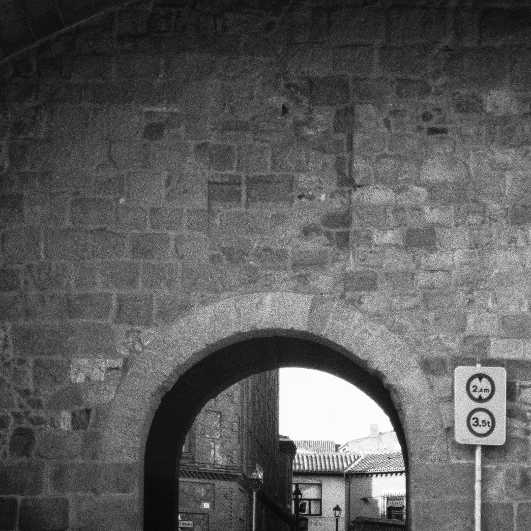  Puerta del Rastro, also known as Puerta de la Estrella or Puerta del Grajal, is one of the most modern gates in the rampart wall. Avila, Spain. (c) pmartinasi