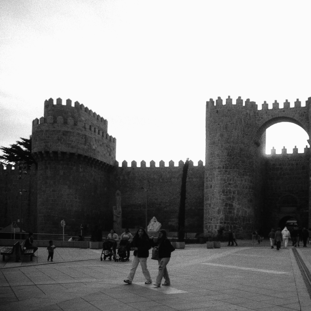  Square of Saint Teresa, and Alcazar door of the rampart wall of Avila (c) pmartinasi