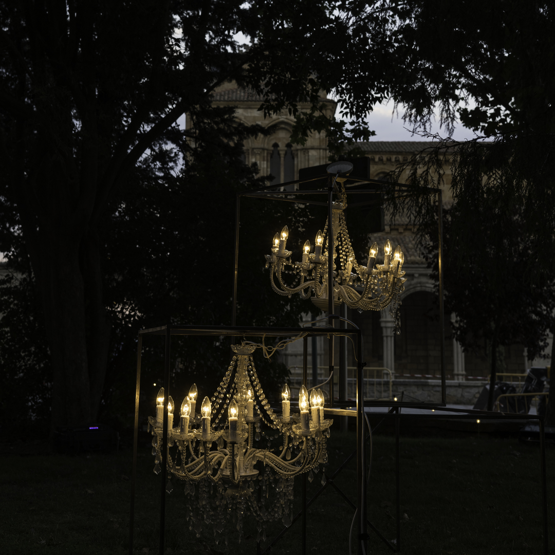   Ávila Enlight transforms San Vicente Garden into a magical night show with lights, projections, music, and heritage on August 1–2, celebrating Ávila's history and beauty. (c) pmartinasi