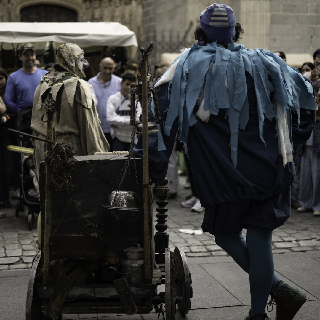  Minstrels and parades at the Medieval Market and Fair in Avila, Spain. September 2025. (c) pmartinasi