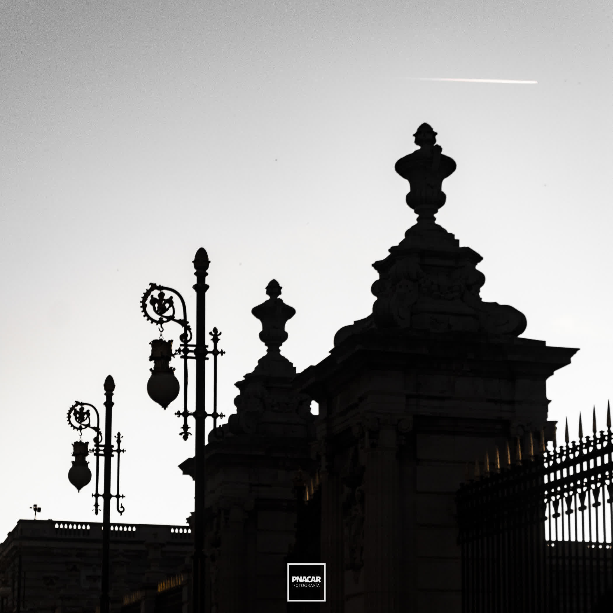 Madrid's Royal Palace at sunset