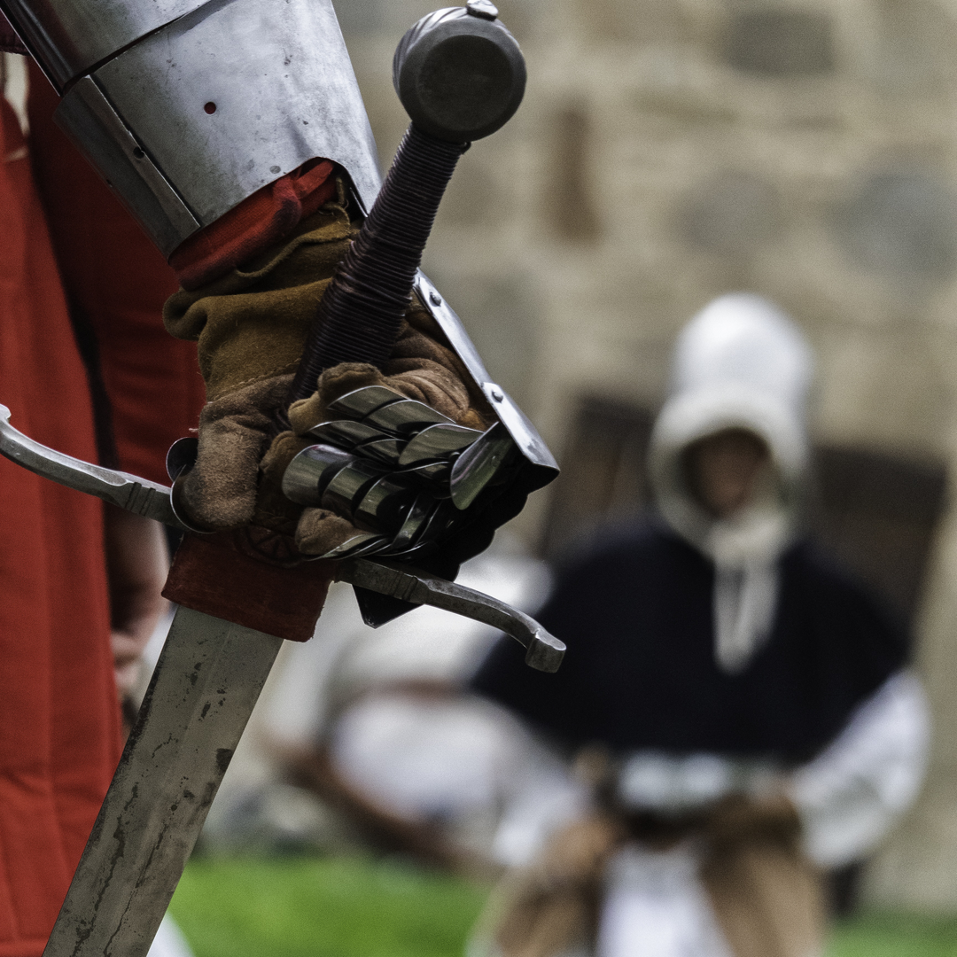  The king about to storm the wall at the Reenact Rampart Assault at Ávila's Historic Market and Fair. Photograph awarded for "Jewish inspiration" and selected for the 2026 exhibition. Taken in September 2025. (c) pmartinasi