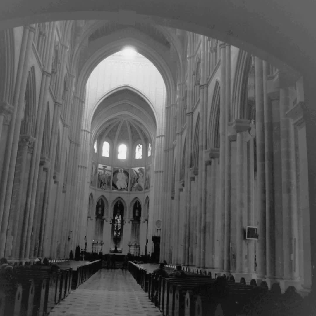  Central nave of the Almudena Cathedral, Madrid (c) pmartinasi