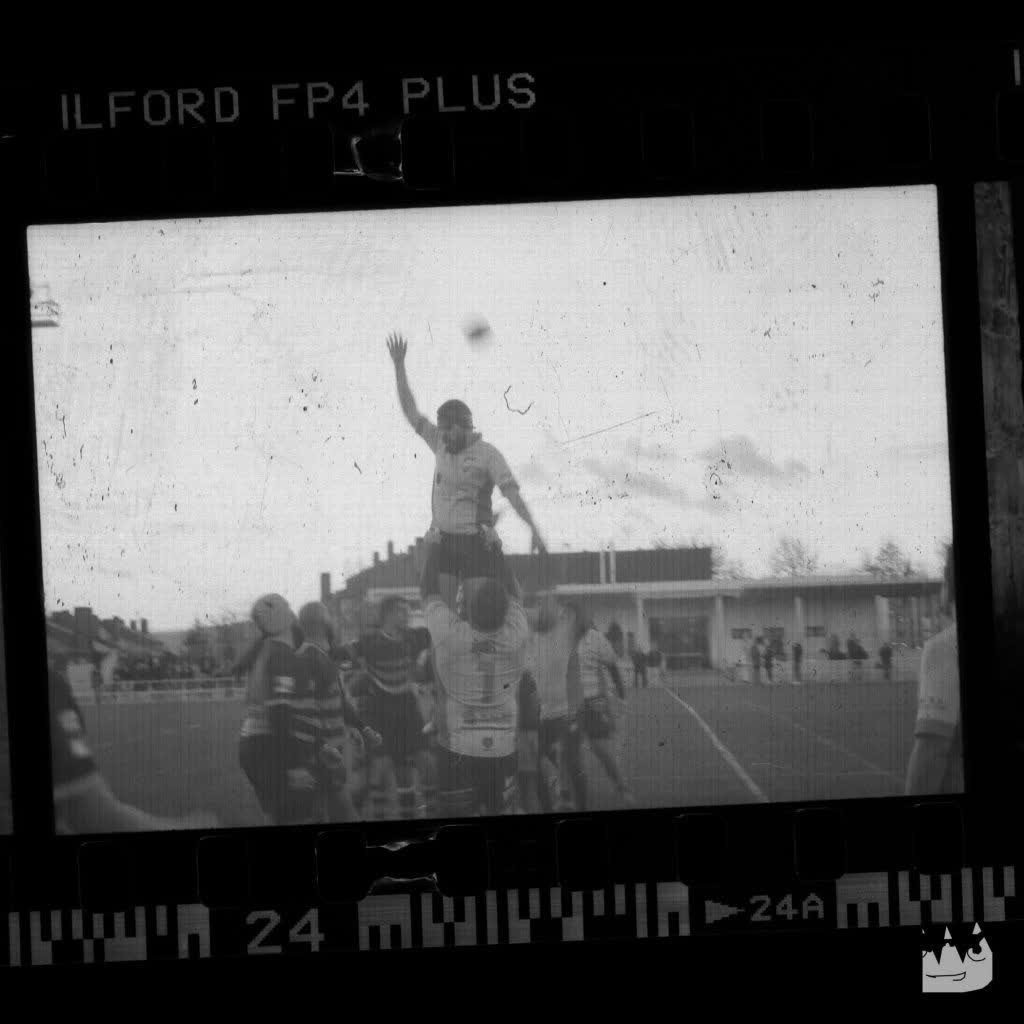 Rugby play (on a 35mm strip) 